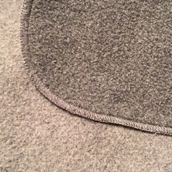 Lands End Gray Grey Two Tone Fleece Unisex Scarf - Picture 4 of 6
